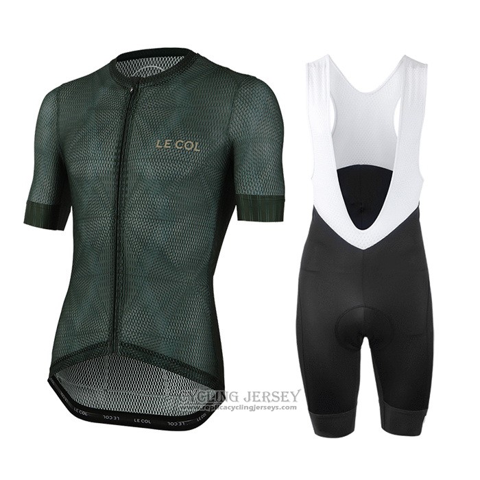 2020 Cycling Jersey Le Col Deep Green Short Sleeve And Bib Short